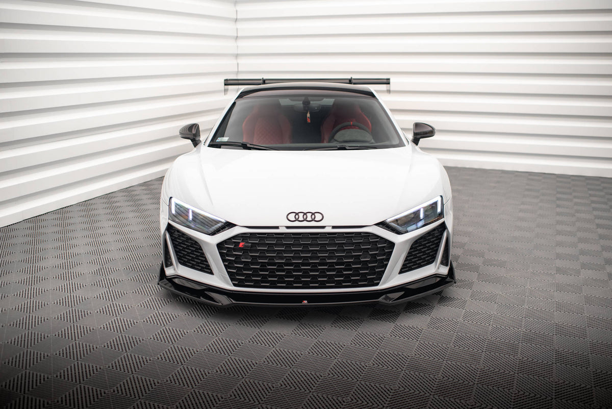 Front Splitter V.3 + Flaps suitable for Audi R8 Mk2 Facelift