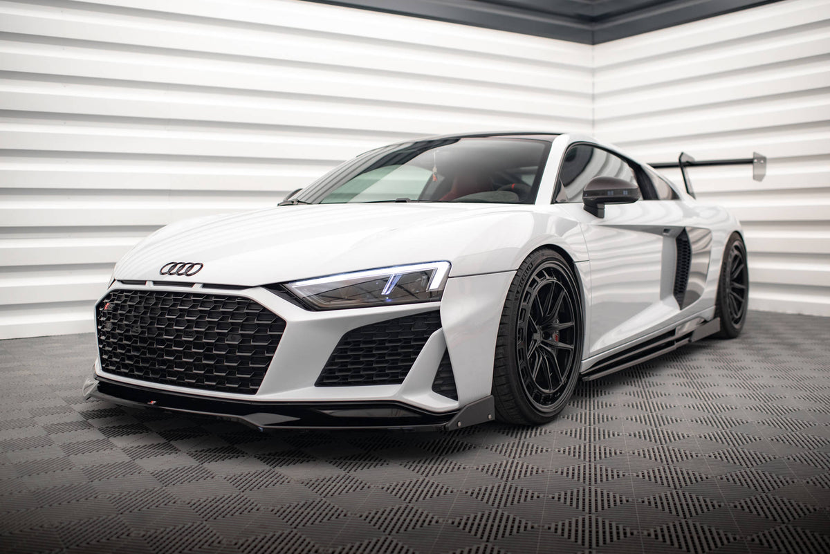 Front Splitter V.3 + Flaps suitable for Audi R8 Mk2 Facelift