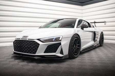 Front Splitter V.3 + Flaps suitable for Audi R8 Mk2 Facelift