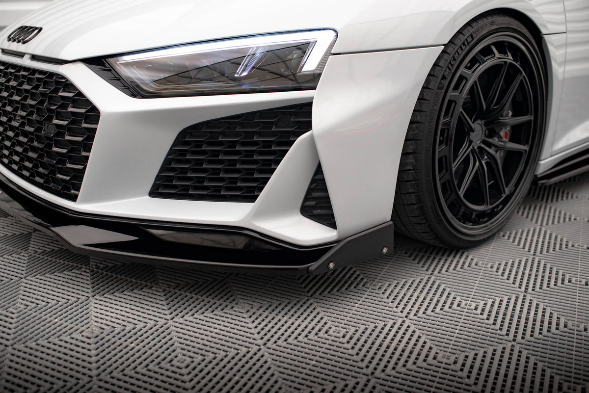 Front Splitter V.3 + Flaps suitable for Audi R8 Mk2 Facelift