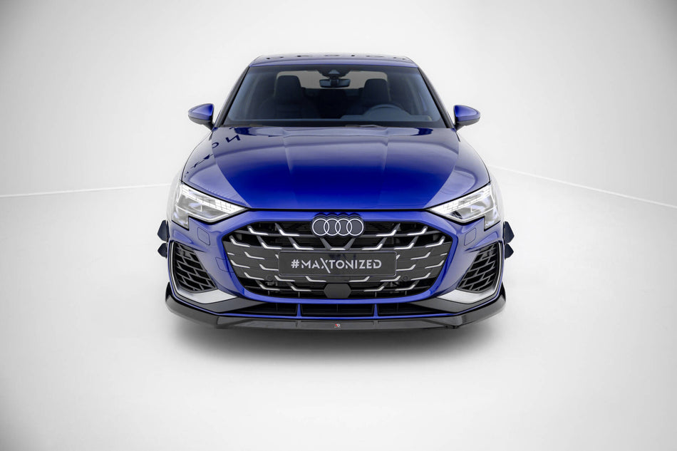 Front Splitter V.3 suitable for Audi A3 S-Line Sedan / S3 Sedan 8Y Facelift