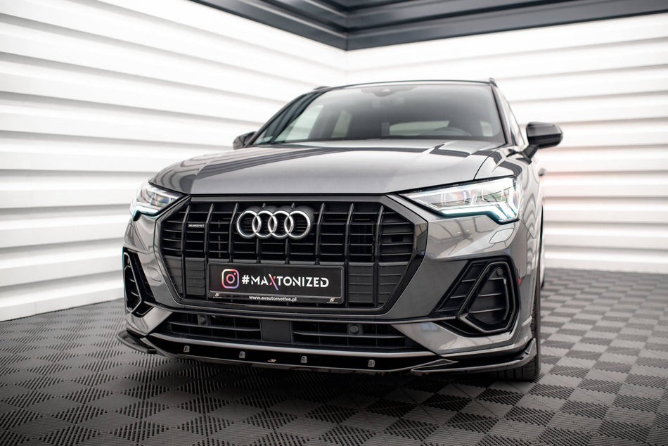 Front Splitter V.3 suitable for Audi Q3 Sportback / SUV S-Line F3