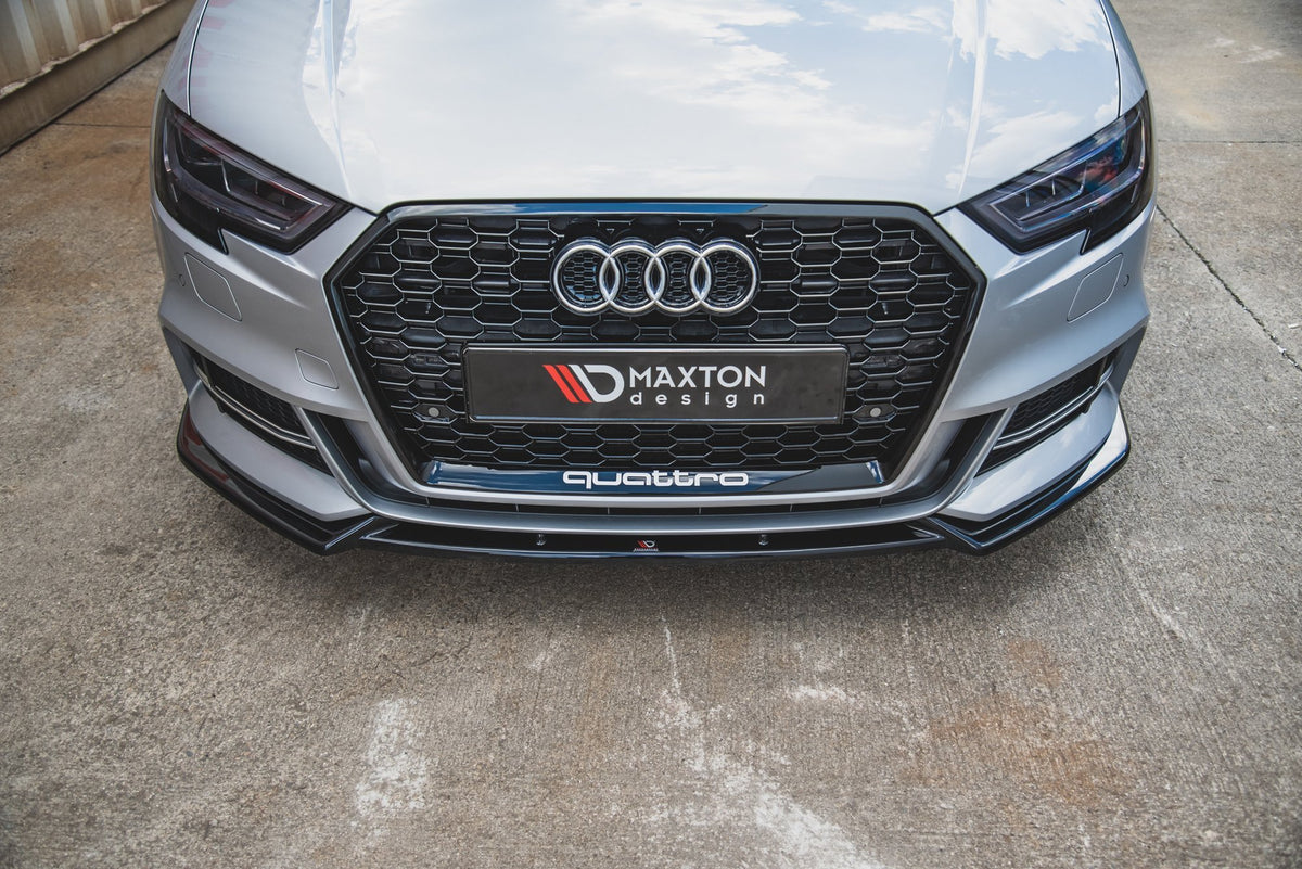 Front Splitter V.3 suitable for Audi S3 / A3 S-Line 8V FL Sedan