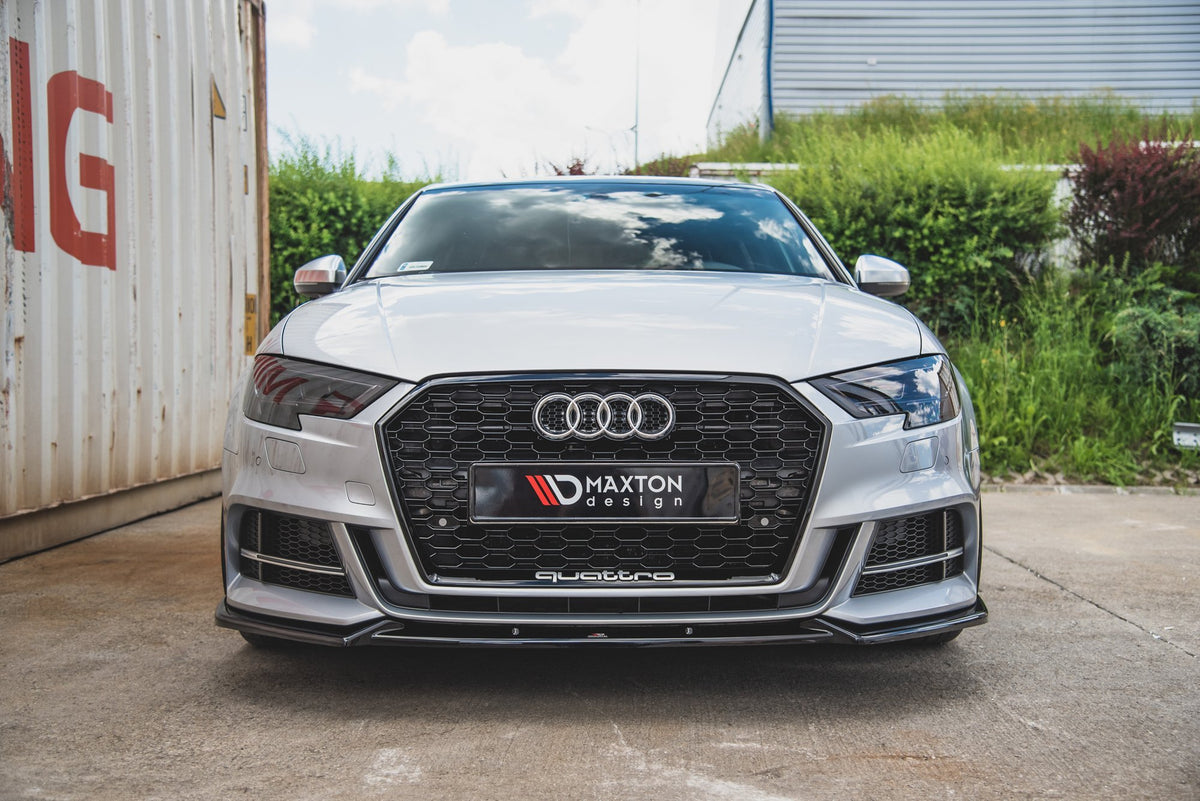 Front Splitter V.3 suitable for Audi S3 / A3 S-Line 8V FL Sedan