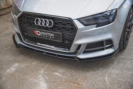 Front Splitter V.3 suitable for Audi S3 / A3 S-Line 8V FL Sedan