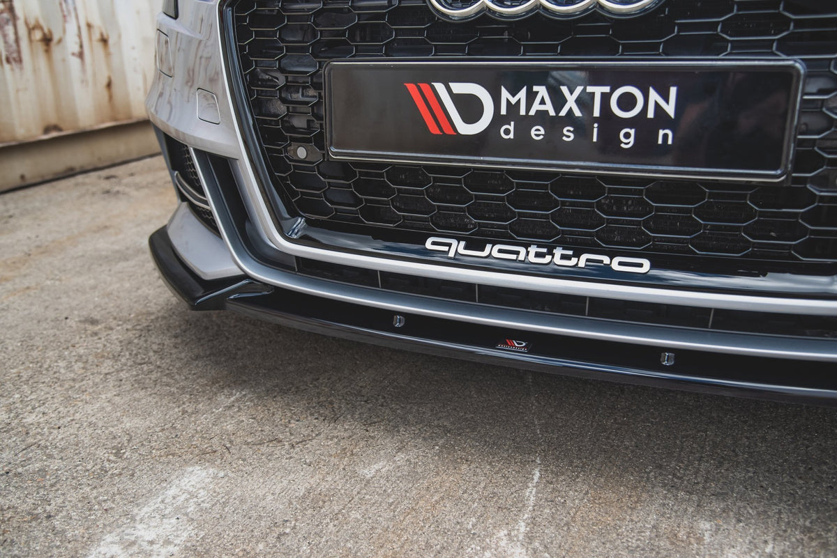 Front Splitter V.3 suitable for Audi S3 / A3 S-Line 8V FL Sedan