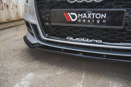 Front Splitter V.3 suitable for Audi S3 / A3 S-Line 8V FL Sedan