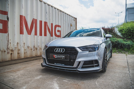 Front Splitter V.3 suitable for Audi S3 / A3 S-Line 8V FL Sedan
