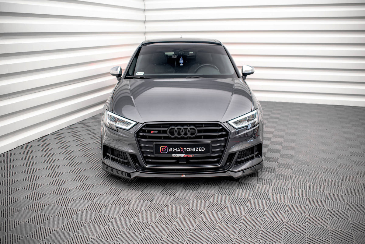 Front Splitter V.3 suitable for Audi S3 / A3 S-Line Sportback 8V Facelift