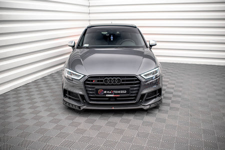 Front Splitter V.3 suitable for Audi S3 / A3 S-Line Sportback 8V Facelift