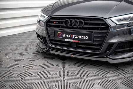 Front Splitter V.3 suitable for Audi S3 / A3 S-Line Sportback 8V Facelift