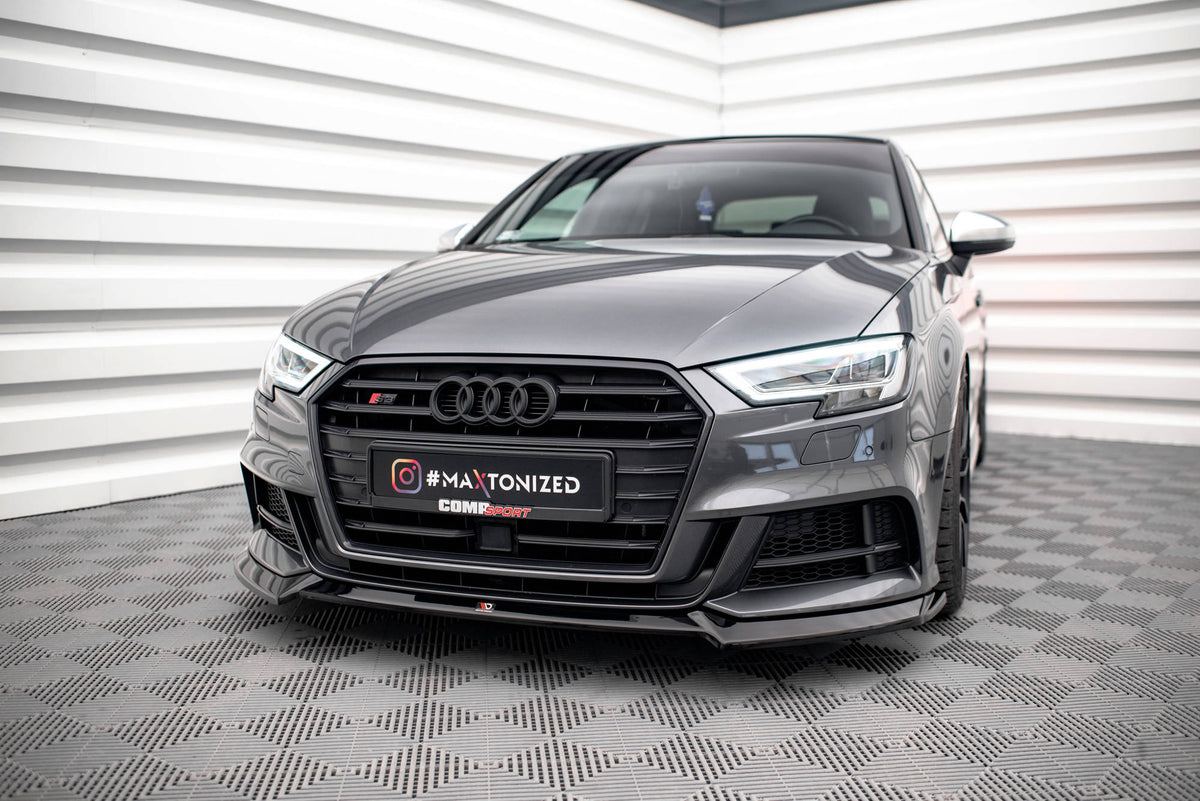 Front Splitter V.3 suitable for Audi S3 / A3 S-Line Sportback 8V Facelift