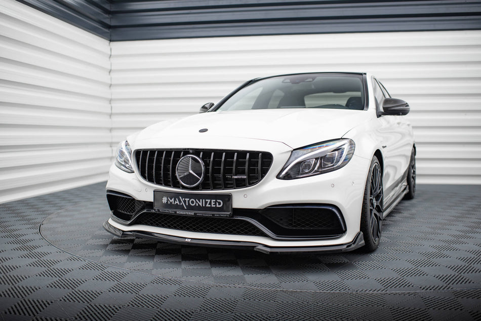 Front Splitter V.3 suitable for Mercedes-AMG C63 Sedan / Estate W205 / S205