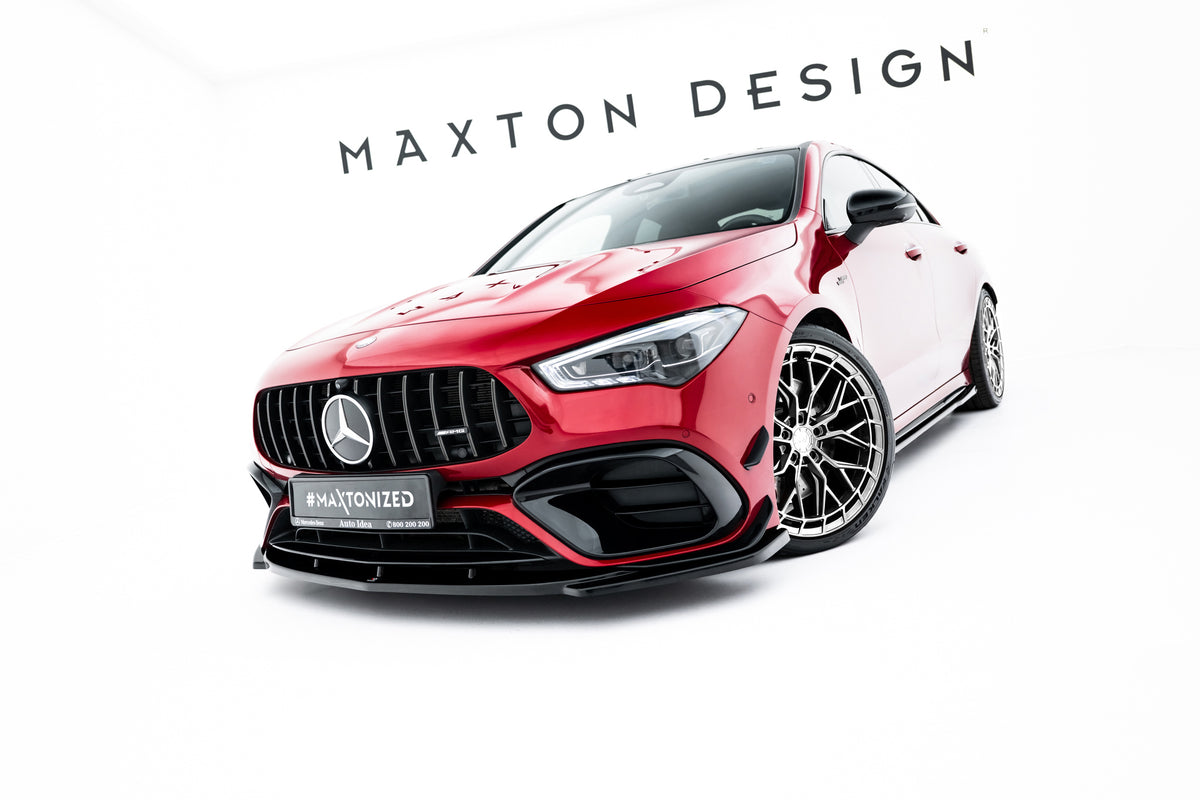 Front Splitter V.3 suitable for Mercedes-AMG CLA 45 Aero C118 / C118 Facelift
