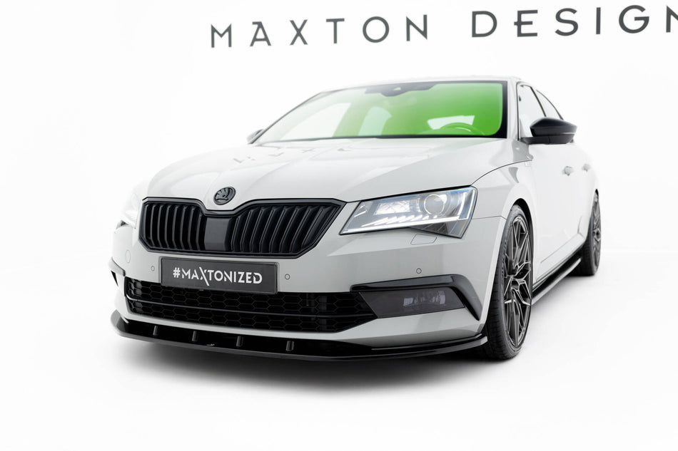 Front Splitter V.3 suitable for Skoda Superb Liftback / Combi Mk3
