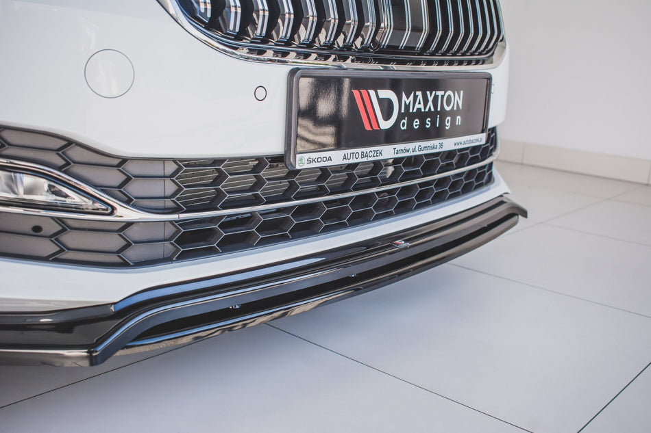 Front Splitter V.3 suitable for Skoda Superb Liftback / Combi Mk3 Facelift