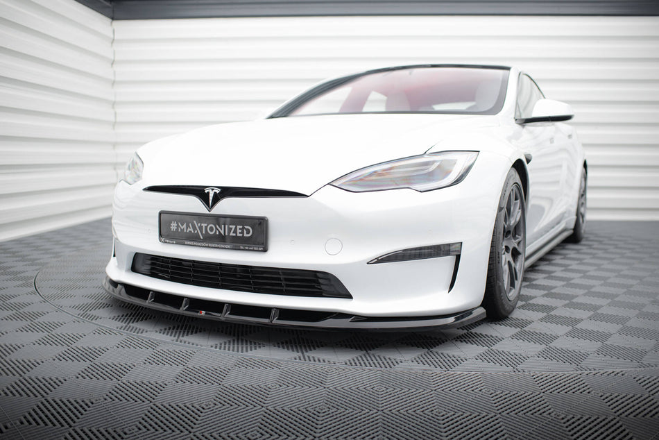 Front Splitter V.3 suitable for Tesla Model S Plaid Mk1 Facelift