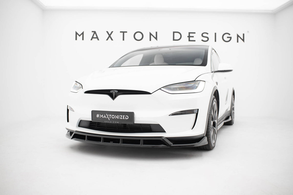 Front Splitter V.3 suitable for Tesla Model X Mk1 Facelift