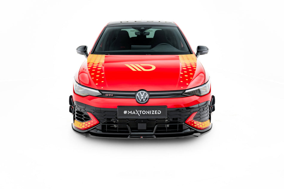 Front Splitter V.3 suitable for Volkswagen Golf GTI Clubsport Mk8 Facelift