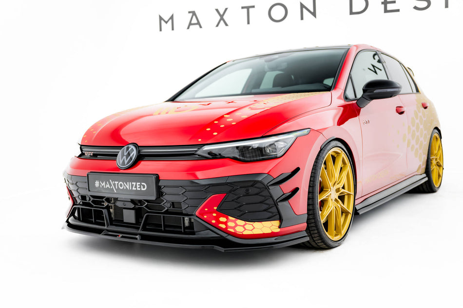Front Splitter V.3 suitable for Volkswagen Golf GTI Clubsport Mk8 Facelift