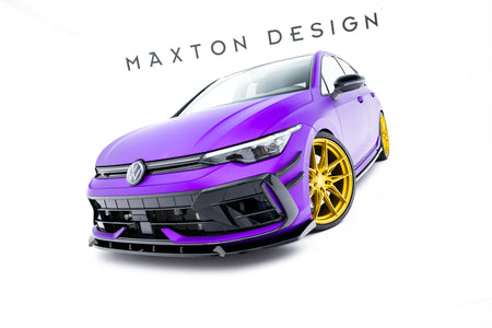 Front Splitter V.3 suitable for Volkswagen Golf R Hatchback Mk8 Facelift