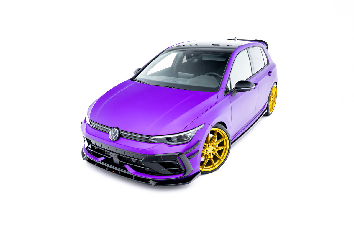 Front Splitter V.3 suitable for Volkswagen Golf R Hatchback Mk8 Facelift
