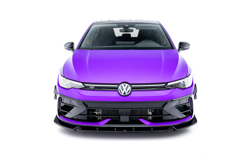 Front Splitter V.3 suitable for Volkswagen Golf R Hatchback Mk8 Facelift