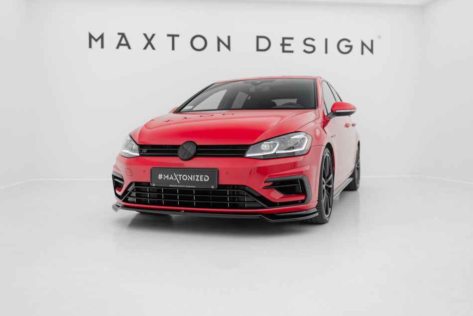 Front Splitter V.3 suitable for Volkswagen Golf R / R-Line Mk7 Facelift
