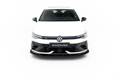 Front Splitter V.3 suitable for Volkswagen Golf R Variant Mk8 Facelift