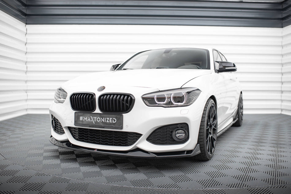 Front Splitter V.4 CSL Look suitable for BMW 1 M-Pack / M140i F20 Facelift