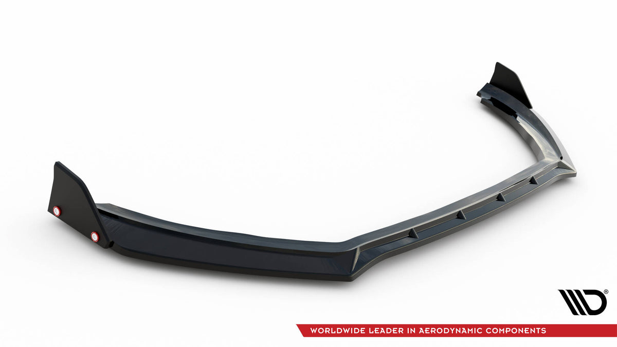 Front Splitter V.4 + Flaps suitable for Ford Fiesta ST / ST-line Mk8 Facelift