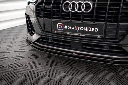 Front Splitter V.4 suitable for Audi Q3 Sportback / SUV S-Line F3