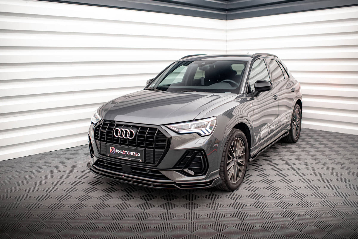 Front Splitter V.4 suitable for Audi Q3 Sportback / SUV S-Line F3
