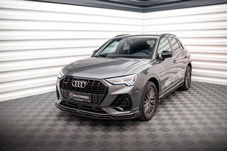 Front Splitter V.4 suitable for Audi Q3 Sportback / SUV S-Line F3