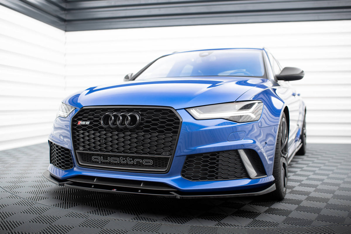 Front Splitter V.4 suitable for Audi RS6 C7 / C7 Facelift