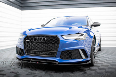 Front Splitter V.4 suitable for Audi RS6 C7 / C7 Facelift