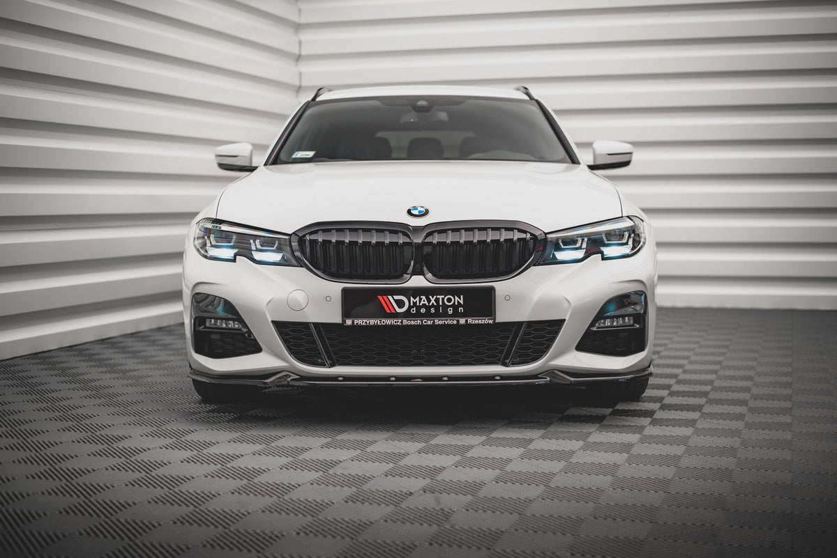 Front Splitter V.4 suitable for BMW 3 G20 / G21 M-Pack