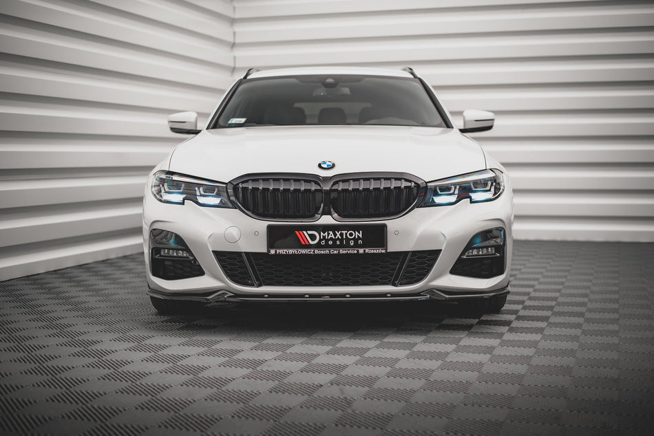 Front Splitter V.4 suitable for BMW 3 G20 / G21 M-Pack