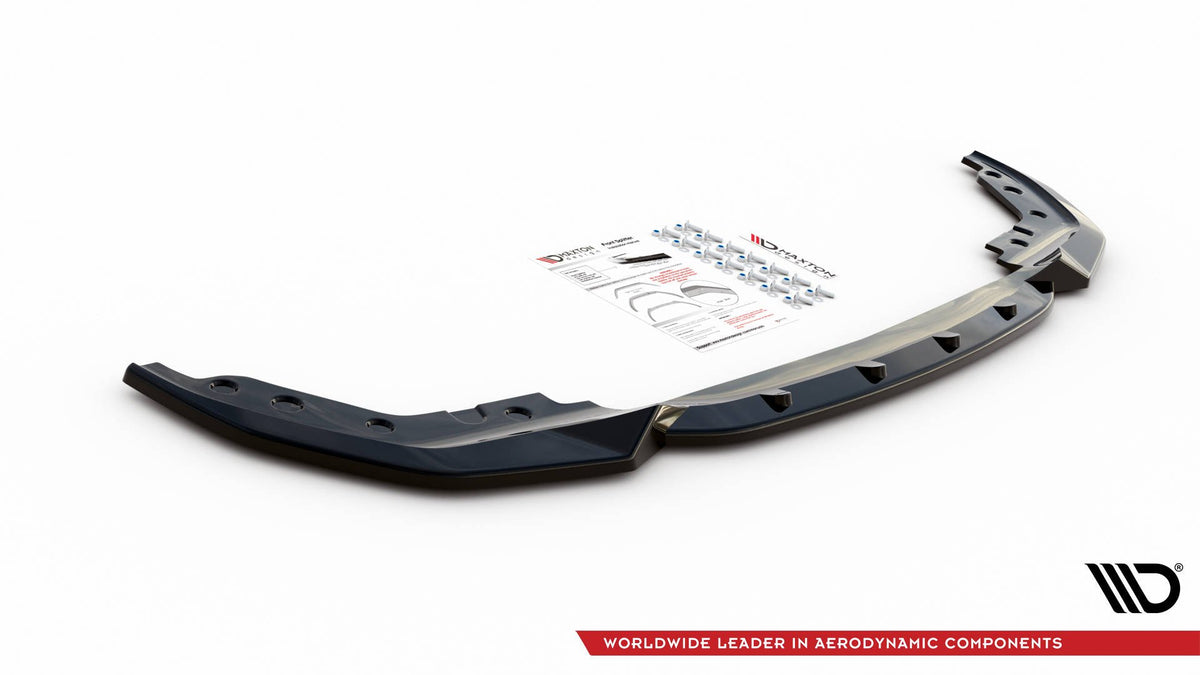 Front Splitter V.4 suitable for BMW 3 G20 / G21 M-Pack