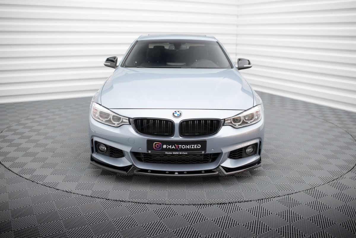 Front Splitter V.4 suitable for BMW 4 Coupe / Gran Coupe / Cabrio M-Pack F32 / F36 / F33