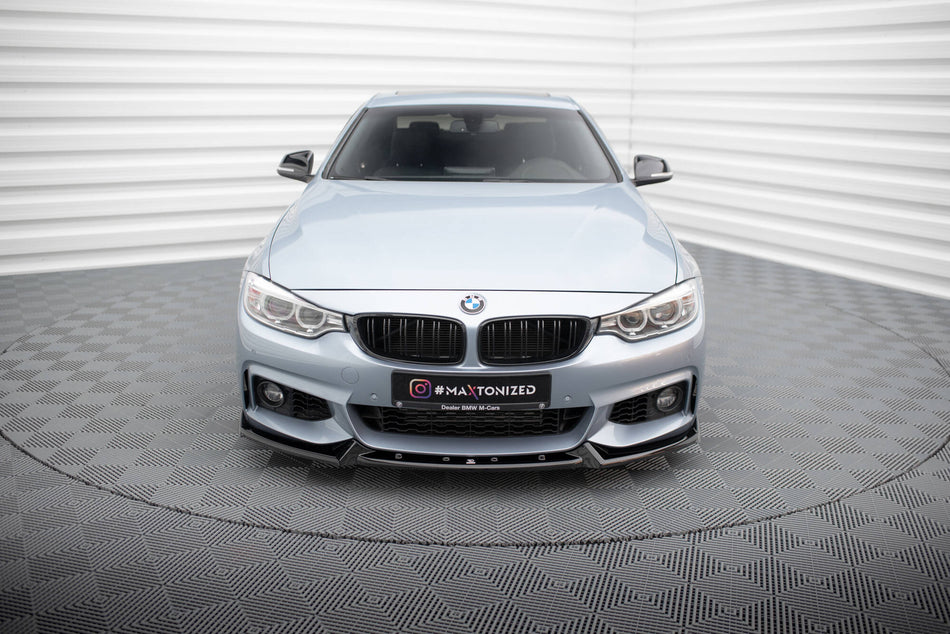 Front Splitter V.4 suitable for BMW 4 Coupe / Gran Coupe / Cabrio M-Pack F32 / F36 / F33