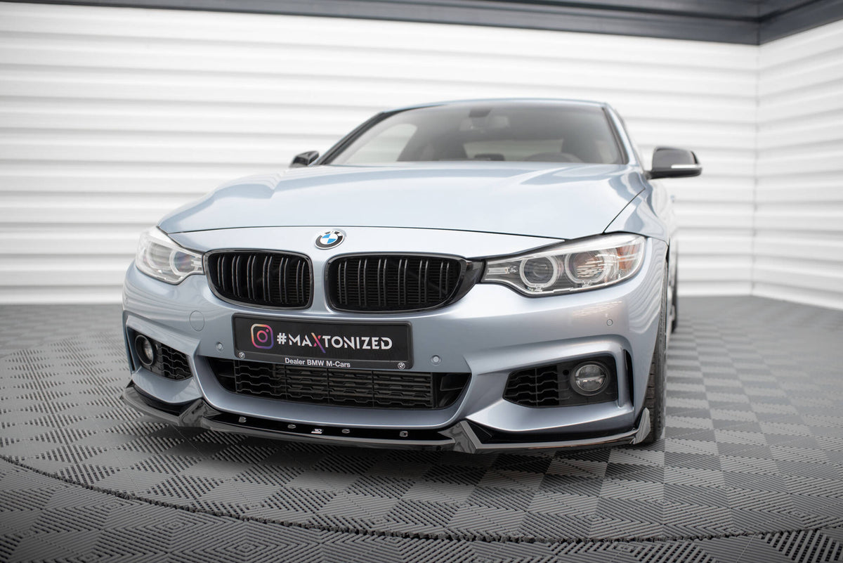 Front Splitter V.4 suitable for BMW 4 Coupe / Gran Coupe / Cabrio M-Pack F32 / F36 / F33
