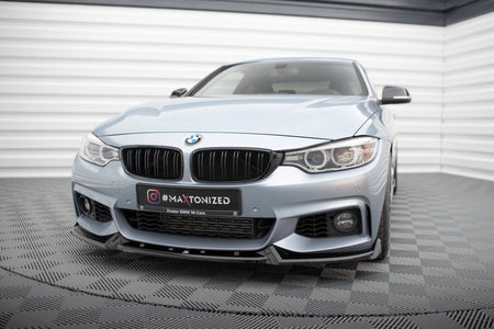 Front Splitter V.4 suitable for BMW 4 Coupe / Gran Coupe / Cabrio M-Pack F32 / F36 / F33