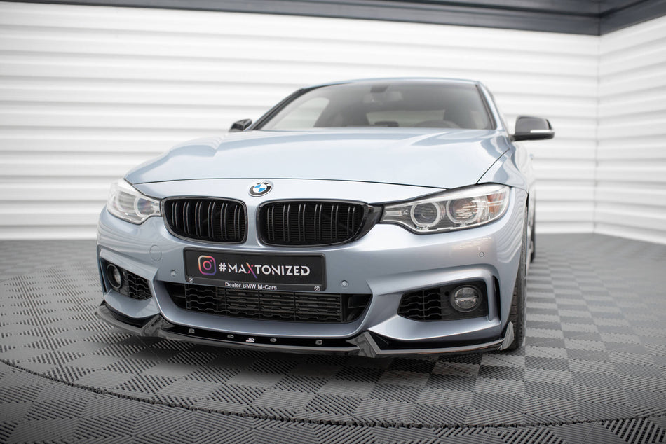 Front Splitter V.4 suitable for BMW 4 Coupe / Gran Coupe / Cabrio M-Pack F32 / F36 / F33