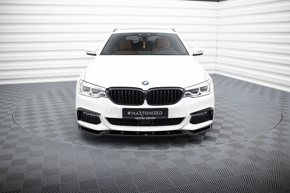 Front Splitter V.4 suitable for BMW 5 M-Pack / M550d / M550i G30/ G31 M-Pack
