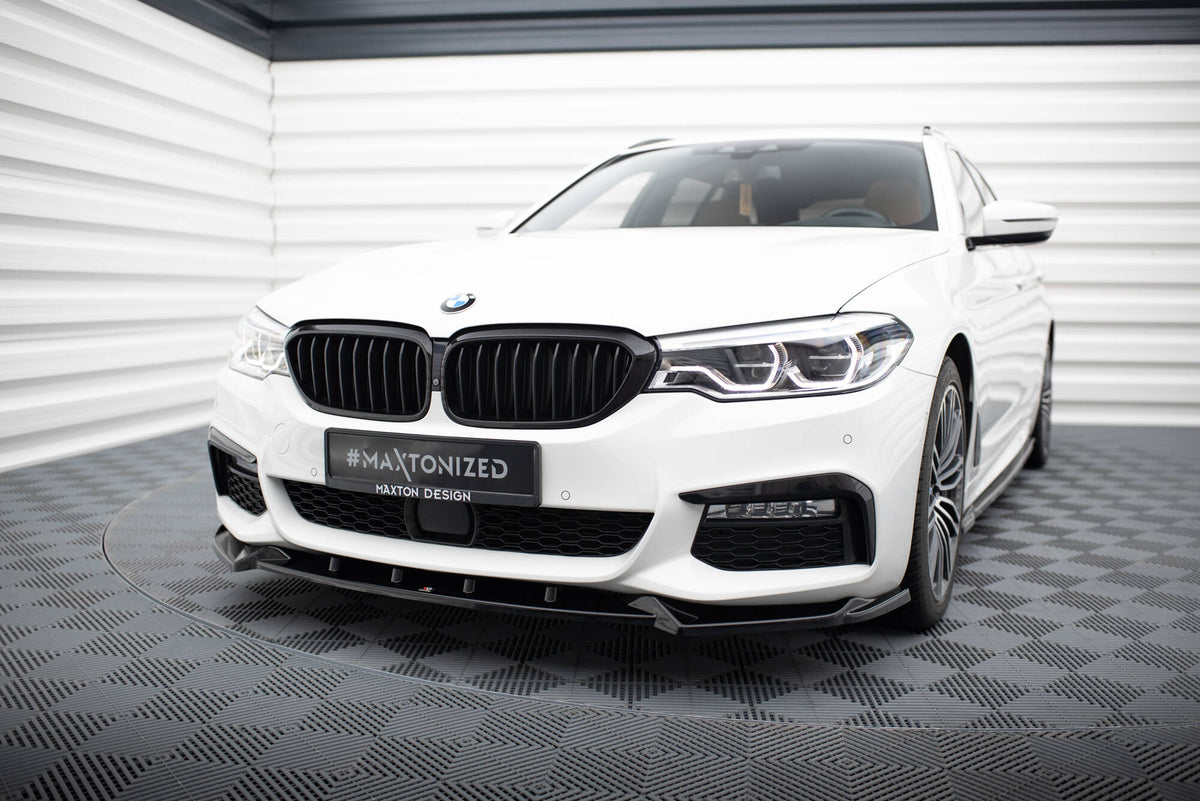 Front Splitter V.4 suitable for BMW 5 M-Pack / M550d / M550i G30/ G31 M-Pack