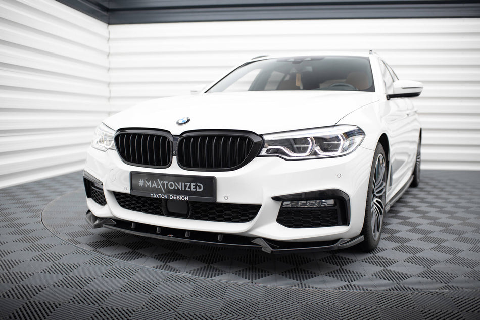 Front Splitter V.4 suitable for BMW 5 M-Pack / M550d / M550i G30/ G31 M-Pack