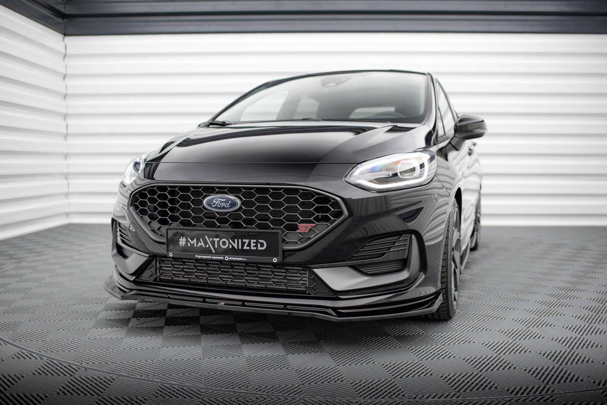 Front Splitter V.4 suitable for Ford Fiesta ST / ST-line Mk8 Facelift