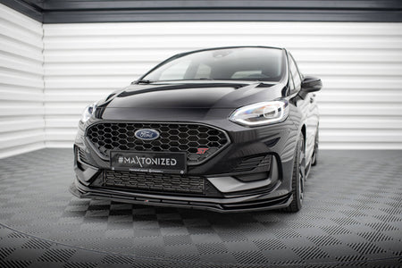 Front Splitter V.4 suitable for Ford Fiesta ST / ST-line Mk8 Facelift