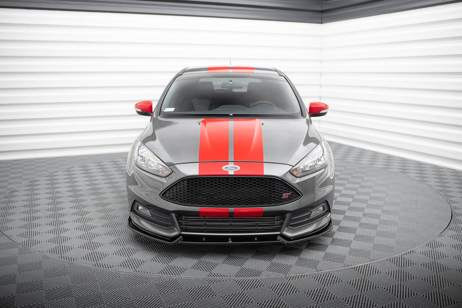 Front Splitter V.4 suitable for Ford Focus ST Mk3 Facelift